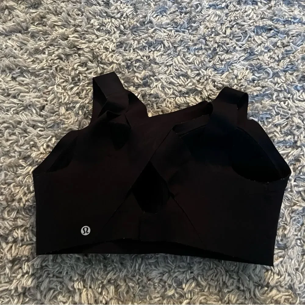 lululemon black high impact sport bra 34e or 34dd
